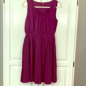 Sleeveless Pleated Dress